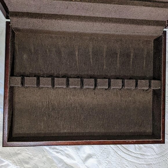 Vintage Wooden Silverware Flatware Chest Storage Box by Powell - Picture 8 of 10